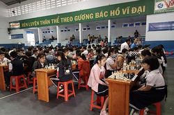 Gần 650 vận động viên tham dự giải vô địch cờ tướng, cờ vua các nhóm tuổi