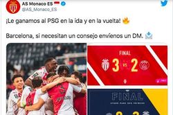 Đánh bại PSG, Monaco chế nhạo Barcelona trên Twitter