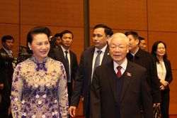 Tổng Bí thư, Chủ tịch nước dự khai mạc Kỳ họp 11, Quốc hội khóa XIV