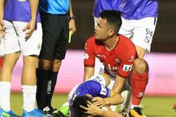 Hùng Dũng gãy chân, Hoàng Thịnh day dứt: 'Dũng đau một, tôi đau mười'