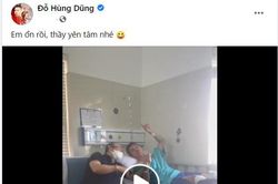 Sau chấn thương, Hùng Dũng lạc quan, động viên ngược lại HLV Park Hang Seo