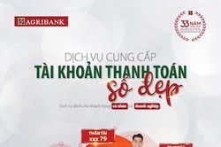 Agribank cung cấp dịch vụ tài khoản thanh toán số đẹp cho khách hàng