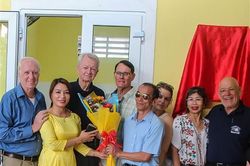 The US veteran donated the kitchen, toilet, and bicycle to the Association of the Blind and poor students
