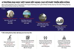 4 đại học Việt vào bảng xếp hạng THE Impact Rankings
