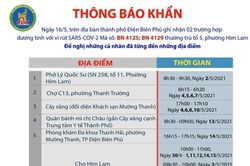 Khẩn tìm người đến địa điểm liên quan tới 2 ca dương tính với SARS-CoV-2 tại TP. Điện Biên Phủ