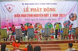 Pleiku: Phát động hiến máu tình nguyện đợt 1, năm 2021