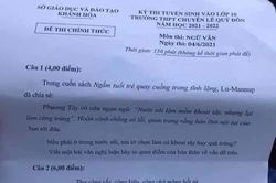 Đề thi tuyển sinh vào lớp 10 trường THPT chuyên Lê Quý Đôn (Khánh Hòa): Sao lại bắt học sinh nhảy vào... nồi nước sôi?