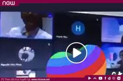 Xôn xao clip đôi sinh viên 'diễn cảnh nóng' khi học online