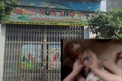 Giáo viên Trường mầm non Sao Việt - Thái Bình nhét giẻ vào miệng trẻ