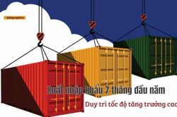 Xuất nhập khẩu 7 tháng đầu năm: Duy trì tốc độ tăng trưởng cao