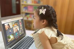 Giải bài toán khó dạy online cho học sinh lớp 1