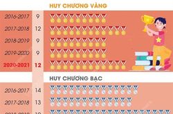 Thành tích của Việt Nam ở giải Olympic quốc tế và khu vực qua các năm