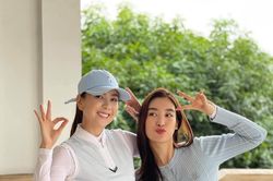 Đỗ Mỹ Linh - Jennifer Phạm hội ngộ dàn hậu đình đám, khoe dáng quyến rũ trên sân golf