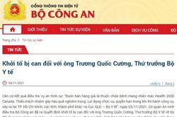 Khởi tố bị can đối với Thứ trưởng Bộ Y tế Trương Quốc Cường
