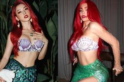 Chi Pu cosplay thành nàng tiên cá, ai ngờ bị 'ném đá' vì 'copy' Kylie Jenner từ ý tưởng đến chi tiết này