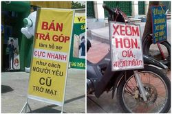 'Cười ôm bụng' với những biển quảng cáo mời gọi 'đi vào lòng người'