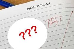 Học sinh bỏ trống phần tự luận trong bài thi, thầy giáo để lại hình vẽ thay lời muốn nói