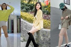 Dàn mỹ nhân phim VTV chuộng mốt 'kín trên hở dưới' khoe chân dài như idol xứ Hàn