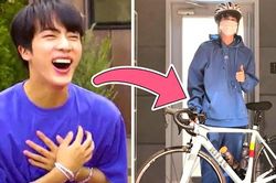 Phải chăng Jin BTS chụp ảnh bên xe đạp chỉ để 'làm màu'?