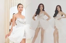 Góc đụng hàng thú vị: Đỗ Thị Hà - Kim Duyên cùng mang 1 mẫu đầm đi thi quốc tế?