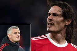 Cavani lên tiếng về việc bị Solskjaer bỏ rơi ở MU
