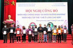 Công bố nhãn hiệu chứng nhận 'Sa nhân Mường Khương' và nhãn hiệu tập thể 'Chè Ô Long Cao Sơn'