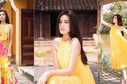Đỗ Thị Hà diện loạt váy yếm nuột nà, sẵn sàng mang không khí nhiệt đới tới Miss World 2021