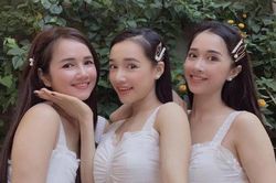 Lên đồ giống nhau như nhiều giọt nước, chị em Nhã Phương thường xuyên 'gây lú' khán giả