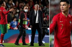 Bồ Đào Nha phải đá play-off World Cup 2022: Khi Ronaldo nổi giận với HLV Santos