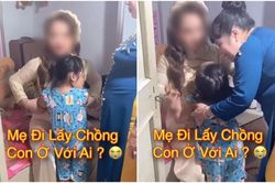 Mẹ đi lấy chồng, bé gái ôm mẹ khóc nức nở không muốn rời khiến nhiều người xót xa