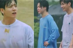 BTS: Jungkook 'tẽn tò' đứng dưới mưa chịu thua trước đàn anh V và Jimin