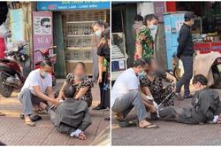 Xôn xao người đàn ông lớn tuổi dáng vẻ kham khổ bị trói chân tay trên đường, nguyên nhân gây tranh cãi