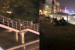 Xử phạt nhóm thanh niên tụ tập trên cầu vượt Mai Dịch, vi phạm quy định phòng, chống dịch
