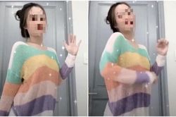 Đứng nhảy nhót say sưa, cô gái trẻ rơi vào cảnh hớ hênh bởi chiếc quần 'mặc cũng như không'