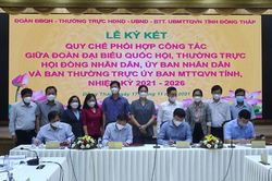 Ký kết Quy chế phối hợp công tác 4 cơ quan nhiệm kỳ 2021-2026