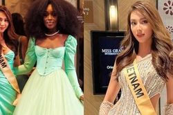 Thùy Tiên nổi bật, tự tin nói tiếng Anh và tiếng Thái trong bữa tối cùng Chủ tịch Miss Grand International