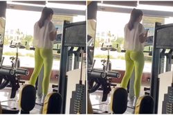 Cô gái bị phơi bày vùng nhạy cảm trong phòng gym, hành động của 3 người đàn ông gây tranh cãi