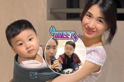 Bé Bo nhà Hòa Minzy đúng là tâm lý hết cỡ: Thấy mẹ hát tới đoạn buồn liền vỗ về an ủi!