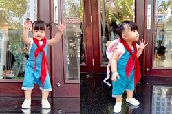 Đông Nhi tự nhận mình là 'cô giáo', cho con gái Winnie đi học ngay ngày 20/11