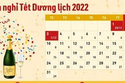 Tết dương lịch 2022 được nghỉ mấy ngày?