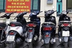 Triệt phá ổ nhóm chuyên trộm xe máy đắt tiền trên địa bàn Hà Nội