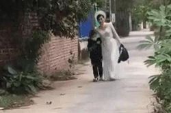 Mẹ lấy chồng, bé trai thấy mẹ đi trang điểm về liền nói một câu khiến ai nấy nghẹn ngào