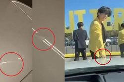 Một xế hộp bỗng dưng có giá vì in dấu tay V BTS