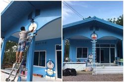 Ngôi nhà tràn ngập Doraemon giữa rừng khiến netizen phát cuồng
