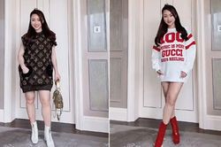 Vợ Chi Bảo lên đồ đẹp chất ngất dù bụng bầu vượt mặt
