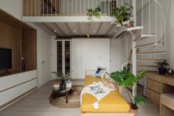 Biến phòng ngủ gác mái biệt thự thành duplex thu nhỏ