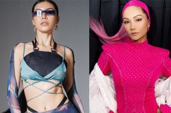 Minh Tú kiệm vải nổi loạn, H'Hen Niê táo bạo với bodysuit 'hồng'