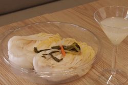Món kim chi trắng dùng để uống