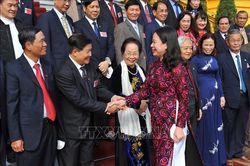 Phó Chủ tịch nước Võ Thị Ánh Xuân gặp mặt Đoàn đại biểu dự Đại hội VI Hội Khuyến học Việt Nam