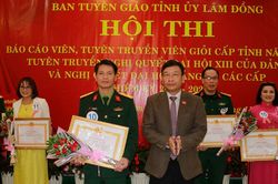 Bế mạc Hội thi báo cáo viên, tuyên truyền viên giỏi cấp tỉnh năm 2021